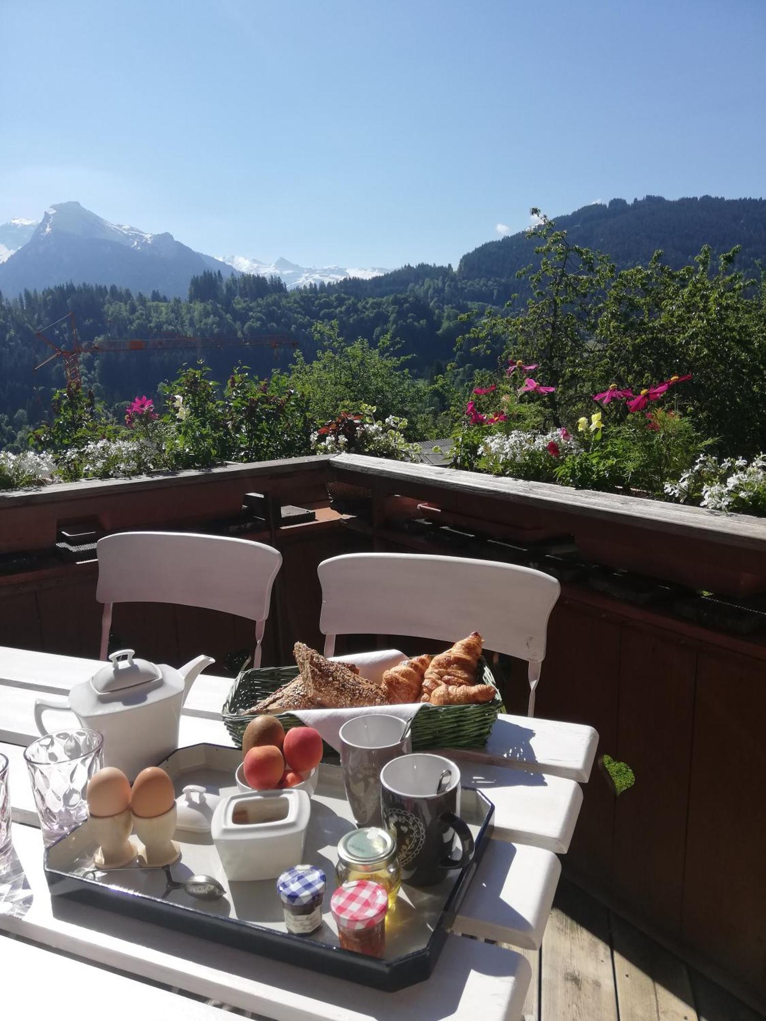 Chambres En Chalet Petit Dejeuner Inclus La Cote d'Arbroz Zewnętrze zdjęcie